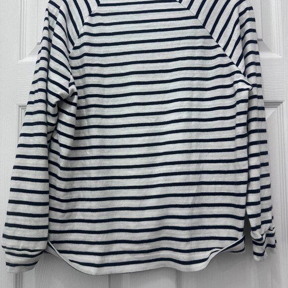 Loft Outlet Blue and White Striped Sweater Petite Large - Picture 5 of 5
